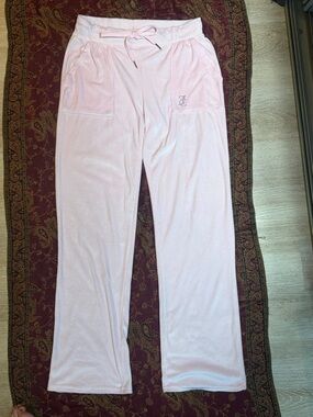 Y2K VINTAGE RARE JUICY COUTURE EMBELLISHED VELOUR TRACK PANTS